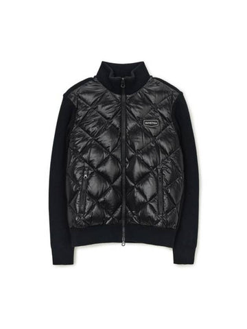 African Logo Quilted Down Jacket Black - DUVETICA - BALAAN 1