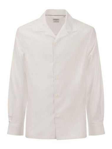 Long Sleeve Shirt MW6040667 C001 WHITE - BRUNELLO CUCINELLI - BALAAN 1