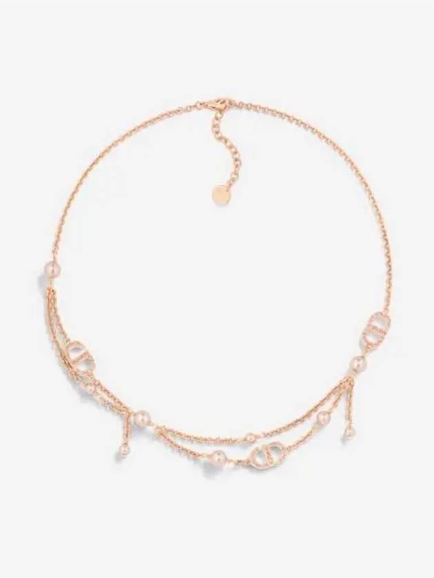 Petit CD Necklace Pink Gold - DIOR - BALAAN 3