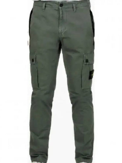 Wappen Patch Old Treatment Slim Fit Cargo Straight Pants Musk Green - STONE ISLAND - BALAAN 2