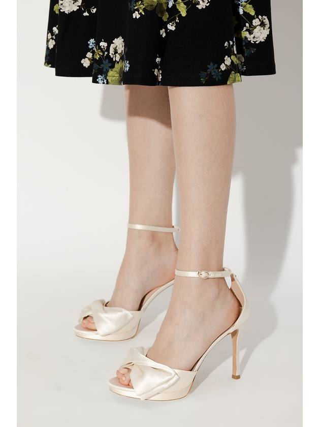 Kate Spade Satin Heeled Sandals, Women's, Cream - KATE SPADE - BALAAN 2