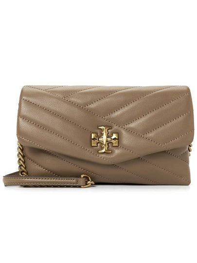 Kira Chevron Chain Long Wallet Sandpiper - TORY BURCH - BALAAN 2