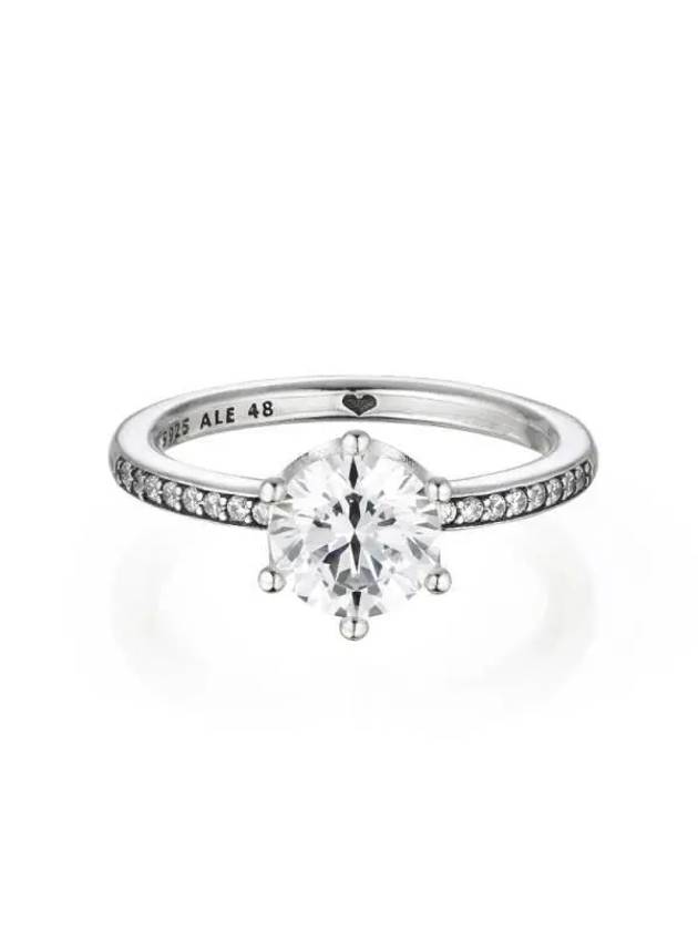 Clear Sparkling Crown Ring Silver - PANDORA - BALAAN 3