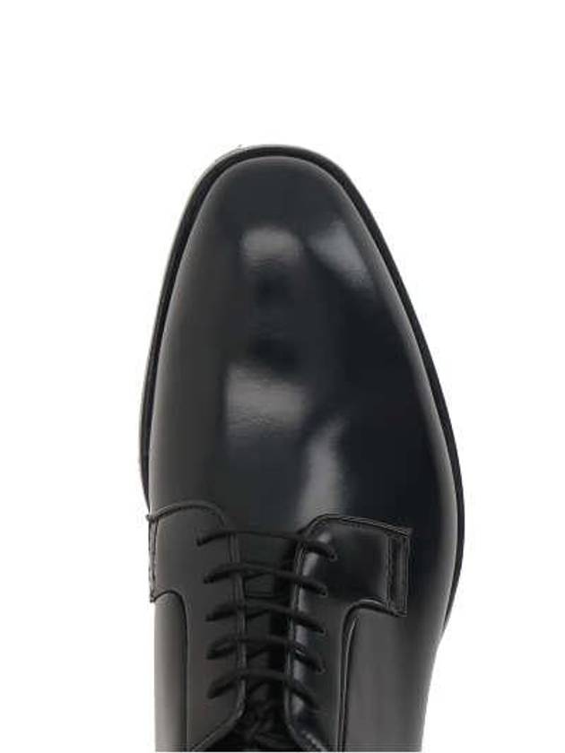 Brushed Leather Derby Black - PRADA - BALAAN 5