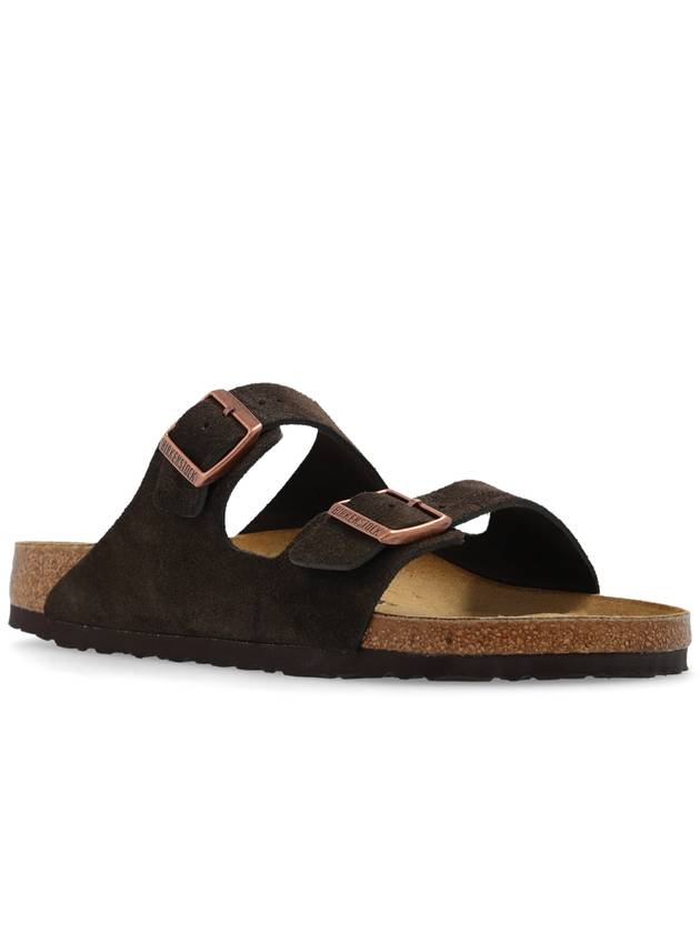 Arizona Suede Slippers Brown - BIRKENSTOCK - BALAAN 5