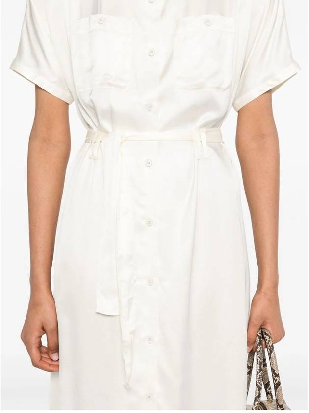 New Drew Midi Dress Cream White - A.P.C. - BALAAN 4