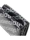 All-Over Logo Tri-Fold Half Wallet Black - BALENCIAGA - BALAAN 9