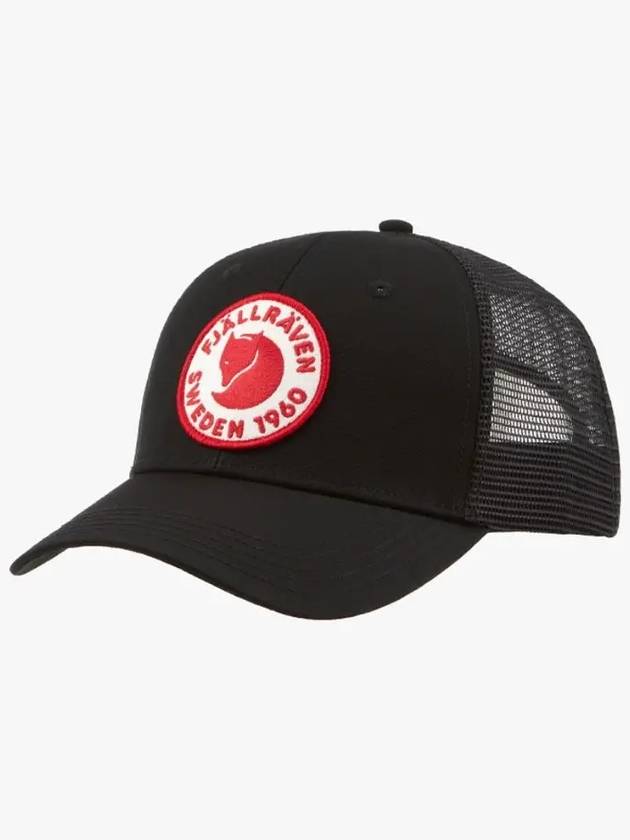 24SS 1960 Logo Trucker Cap Black 78138 550 - FJALL RAVEN - BALAAN 1