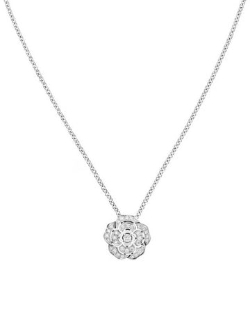 Fine Jewelry BOUTON DE CAMELIA Necklace 18K White Gold 35 Brilliant Cut Diamond J12071 - CHANEL - BALAAN 1