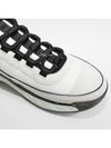mixed fiber white CC logo low top sneakers black dark gray - CHANEL - BALAAN.