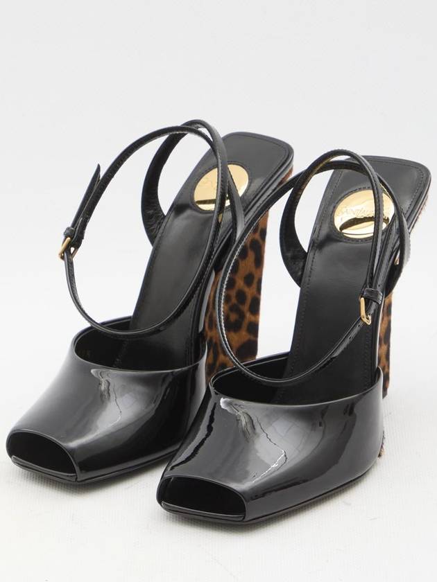 La Scandale Wedge Sandals - SAINT LAURENT - BALAAN 5