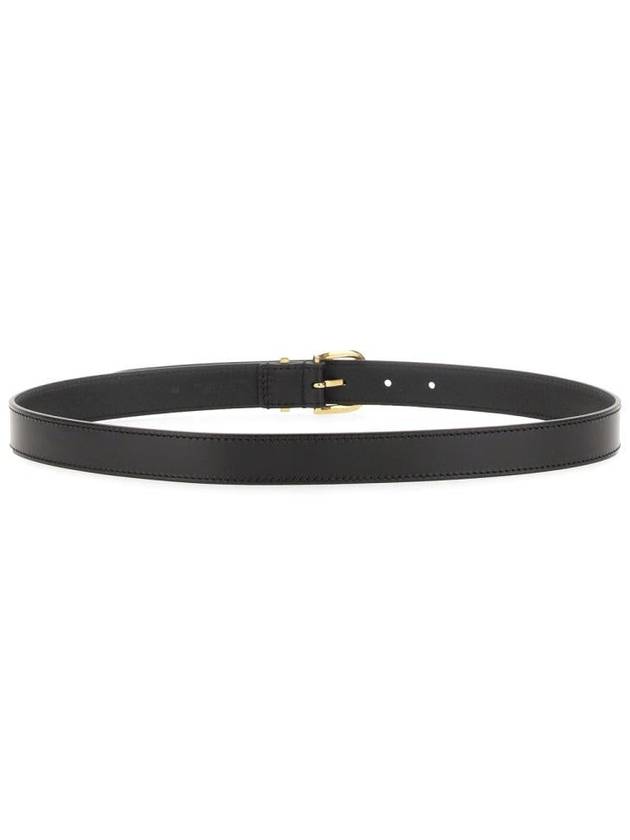 Engraved Logo Belt Black - ISABEL MARANT - BALAAN 6