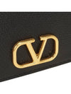 V Logo Signature Clutch Bag Black - VALENTINO - BALAAN 6