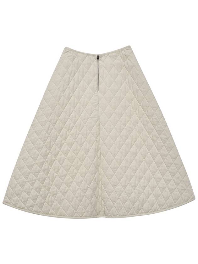 DENIM QUITING SKIRT IV Quilting Ivory - TIBAEG - BALAAN 6