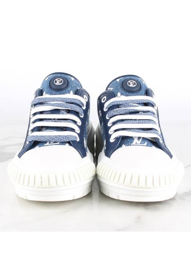 LV Squad Denim Sneakers 37 5 245 - LOUIS VUITTON - BALAAN 3