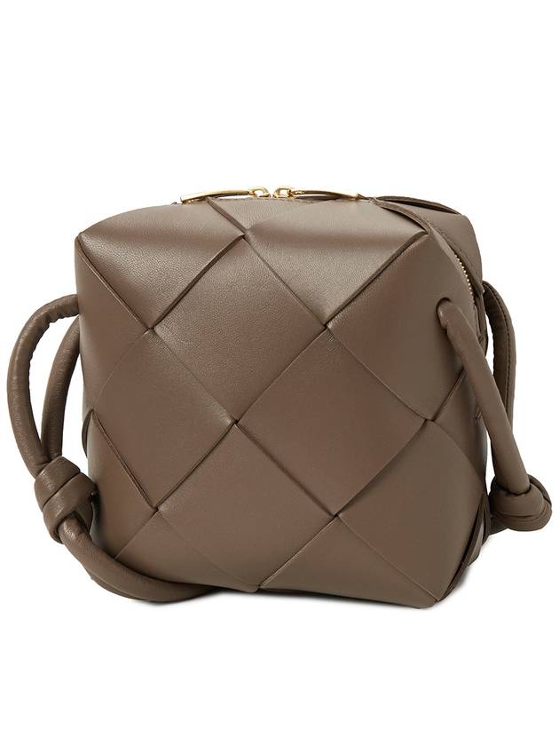 Cassette Intrecciato Mini Shoulder Bag Brown - BOTTEGA VENETA - BALAAN 3