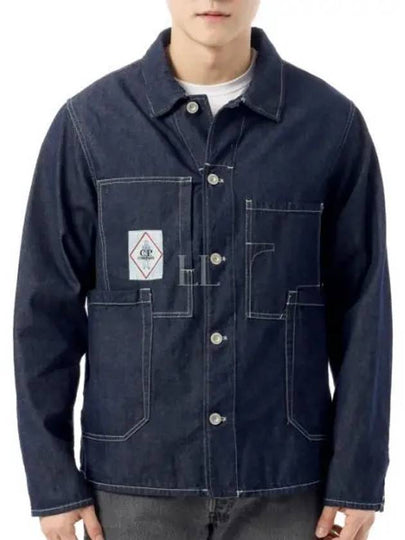 Multi-Pocket Denim Jacket Dark Blue - CP COMPANY - BALAAN 2