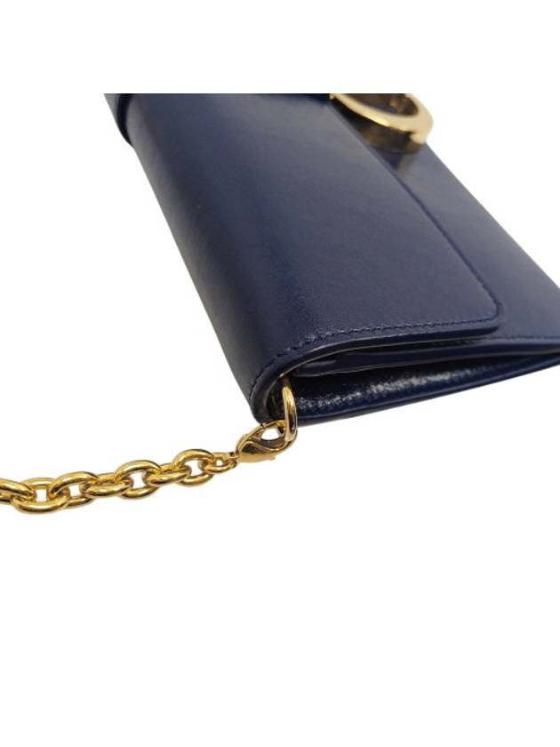 M9206UMPK Montaine 30 Navy Lambskin Gold Chain Clutch Cross Bag - DIOR - BALAAN 5