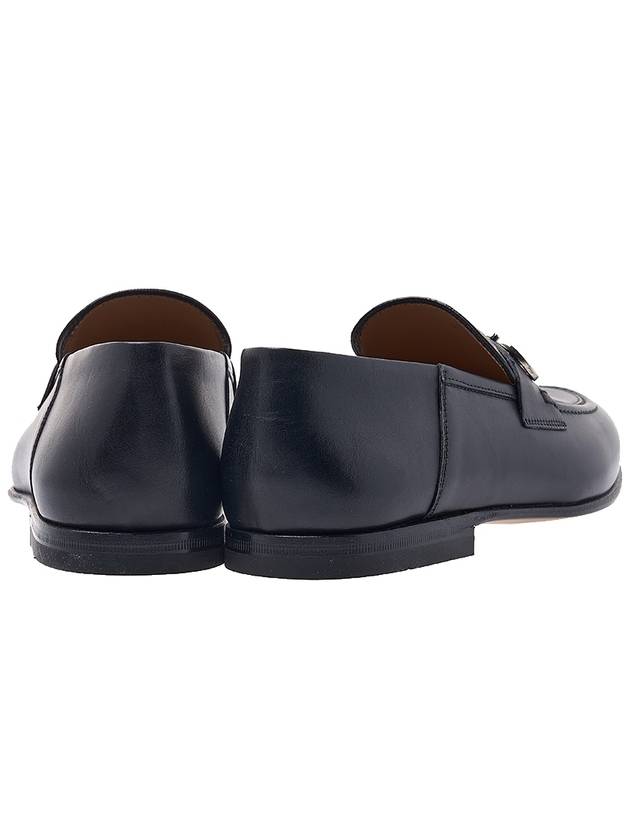 Gancini Ornament Loafer Black - SALVATORE FERRAGAMO - BALAAN.