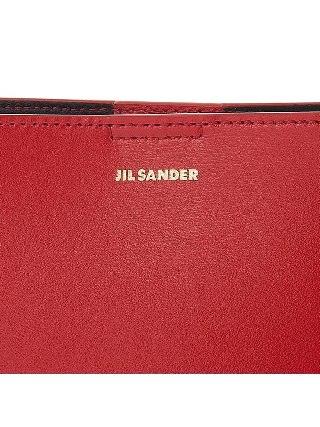 Tangle Medium Leather Cross Bag Red - JIL SANDER - BALAAN 8