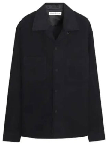 Heusen Oversized Long Sleeve Shirt Black - OUR LEGACY - BALAAN 1