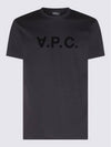 VPC Logo Organic Cotton Short Sleeve T-Shirt Black - A.P.C. - BALAAN 5