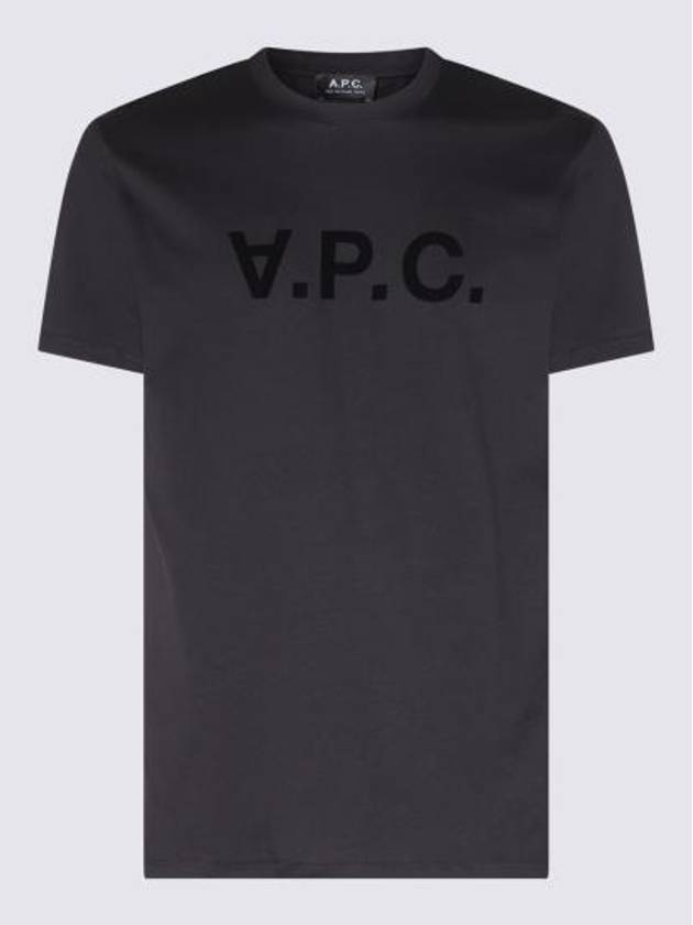 VPC Logo Organic Cotton Short Sleeve T-Shirt Black - A.P.C. - BALAAN 5