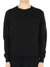 Light Fleece Sweatshirt Black - CP COMPANY - BALAAN 2