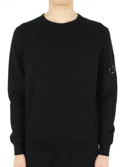 Light Fleece Sweatshirt Black - CP COMPANY - BALAAN 2