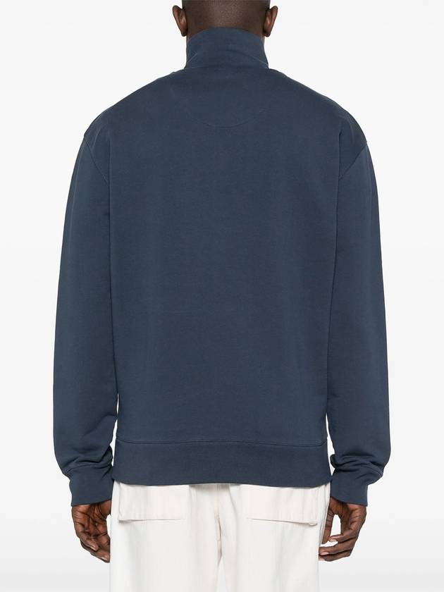 Fox Head Patch Half Zipper Sweatshirt Ink Blue - MAISON KITSUNE - BALAAN 5