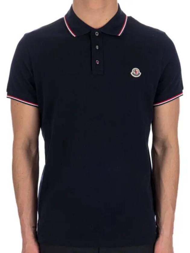 Collar short sleeve 8A70300 77X Navy - MONCLER - BALAAN 1