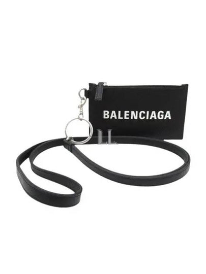 Cash Keyring Card Case Black Silver - BALENCIAGA - BALAAN 2