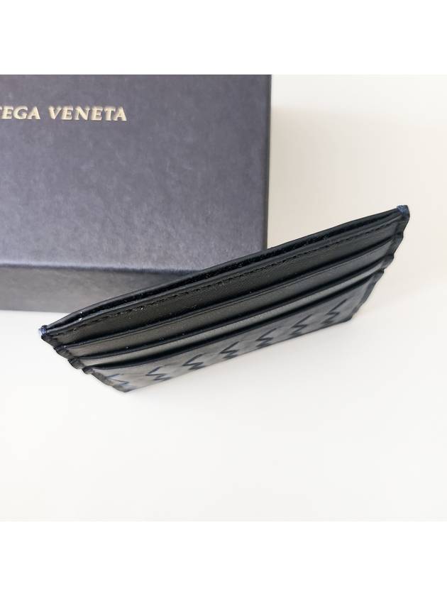 Intrecciato Weaving Card Wallet Black - BOTTEGA VENETA - BALAAN 4