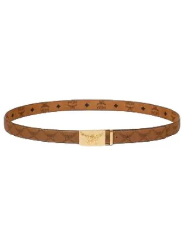 Brass Plate Reversible Monogram Belt Waistband - MCM - BALAAN 1