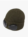 Extra Fine Merino Wool Goggle Beanie Ivy Green - CP COMPANY - BALAAN 4