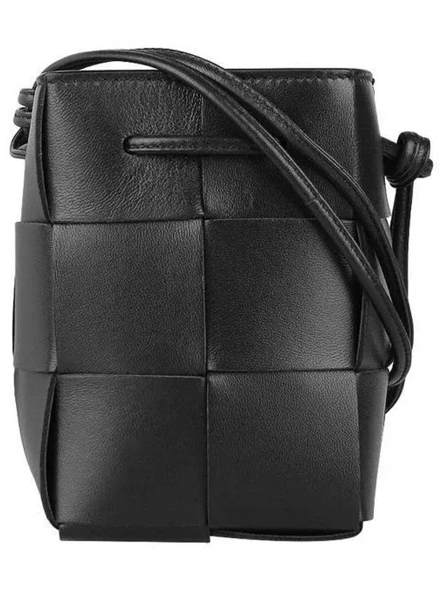 Intrecciato Cassette Small Bucket Bag Black - BOTTEGA VENETA - BALAAN 2