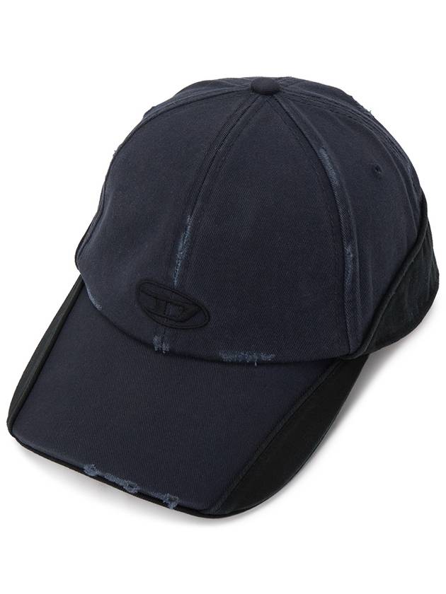 C Dale Distressed Colour Block Base Ball Cap Navy - DIESEL - BALAAN 2