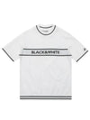 front logo knit short sleeve 2702LAVE - BLACK&WHITE - BALAAN 2