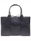 Arco Intrecciato Small Tote Bag Black - BOTTEGA VENETA - BALAAN 2