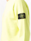 Wappen Patch Crew Neck Sweatshirt Neon Yellow - STONE ISLAND - BALAAN 6