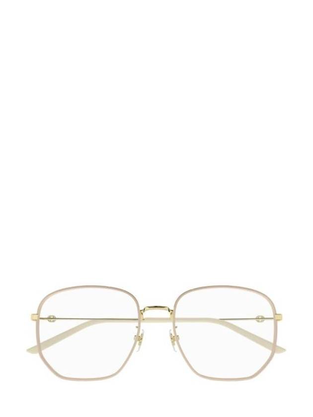 Eyewear Rectangle Metal Eyeglasses Gold - GUCCI - BALAAN 1