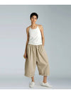 Crop Wide Pants Beige - ATHPLATFORM - BALAAN 3