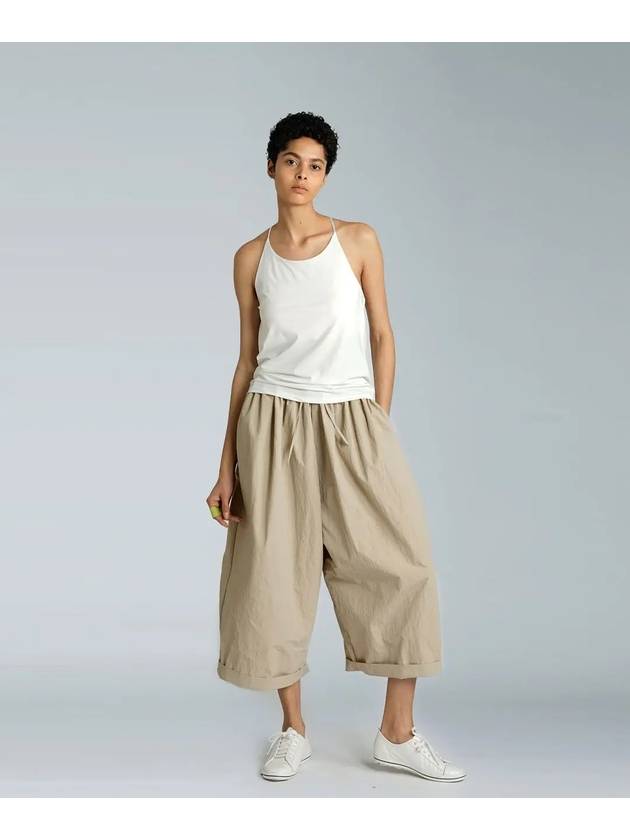 AU11PT03 Wide Crop PantsBeige - ATHPLATFORM - BALAAN 3