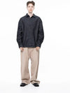 Men s W243SH02NYM Oversized String Denim Shirt Navy Indigo - CHANCE'S NOI - BALAAN 5