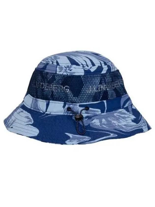 Men's Denver Print Bucket Hat Hibiscus Blue - J.LINDEBERG - BALAAN 2