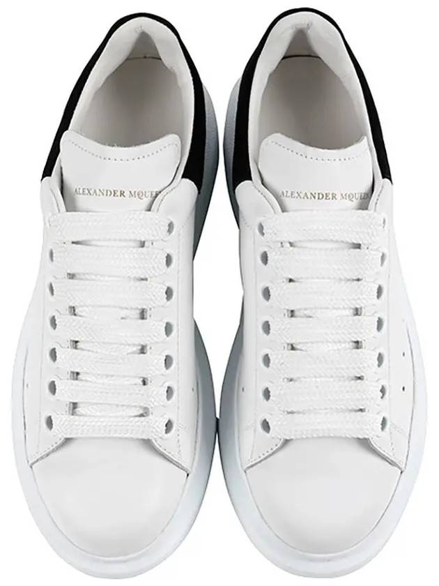 Oversized Leather Tab Low Top Sneakers White - ALEXANDER MCQUEEN - BALAAN 4