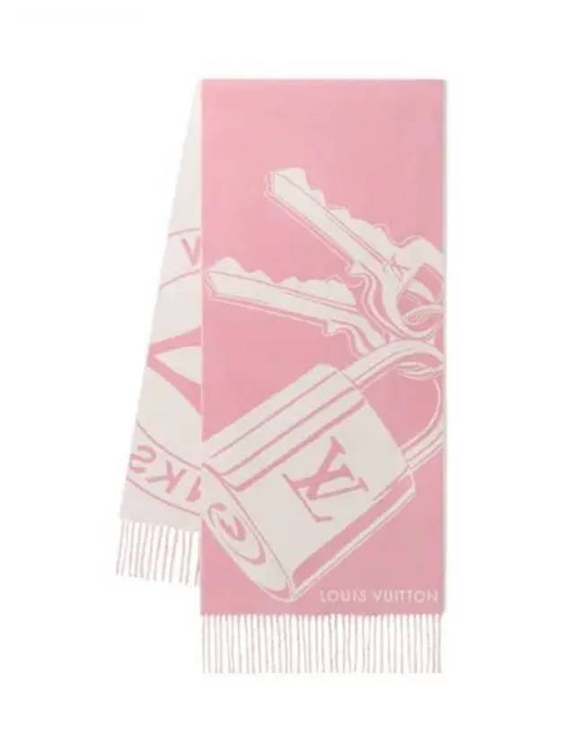 Muffler Scarf Lock and Key Rose Claire M92856 - LOUIS VUITTON - BALAAN 1