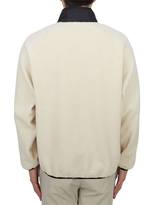 Logo Applique Fleece Sweatshirt Beige - A.P.C. - BALAAN 4