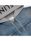 Oversized Trucker Denim Jacket Blue - CELINE - BALAAN 5