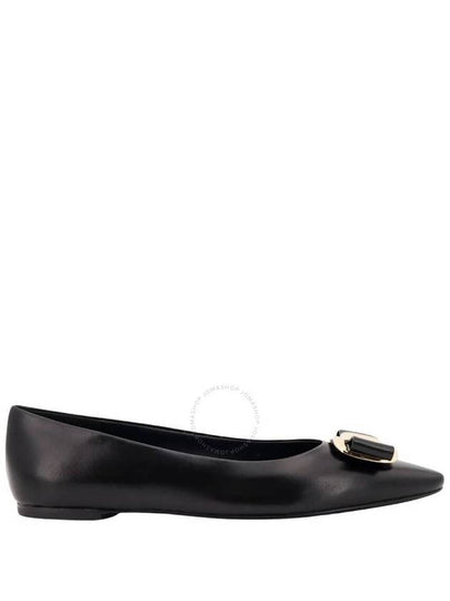 New Vara Plate Ballet Flat Black - SALVATORE FERRAGAMO - BALAAN 2